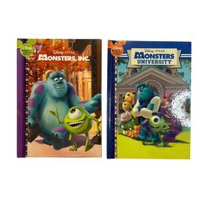 Monsters Inc & Monsters University Hardcover Book Lot Disney Pixar